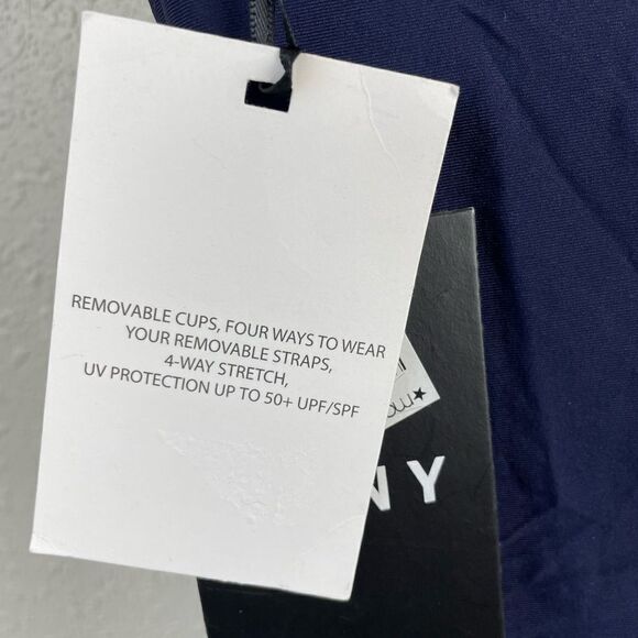 NWT DKNY Navy Blue Tankini Top and Bottoms Size M - Picture 5 of 8